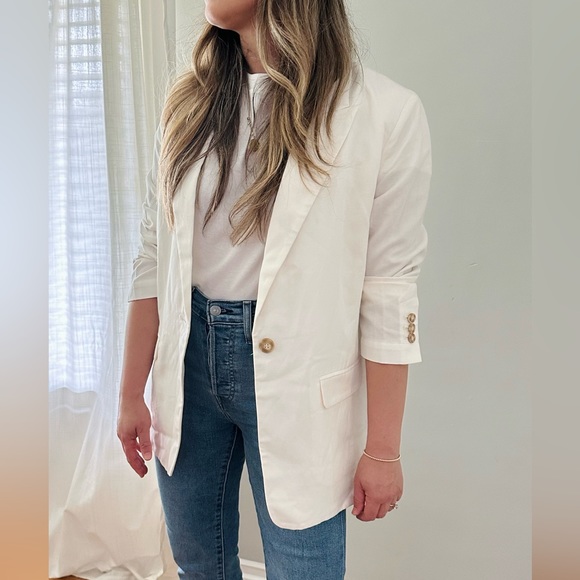 LOFT Modern Linen Blazer - Picture 1 of 6